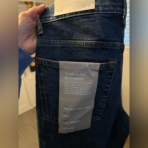 Everlane Dark Blue High-Waist Jeans